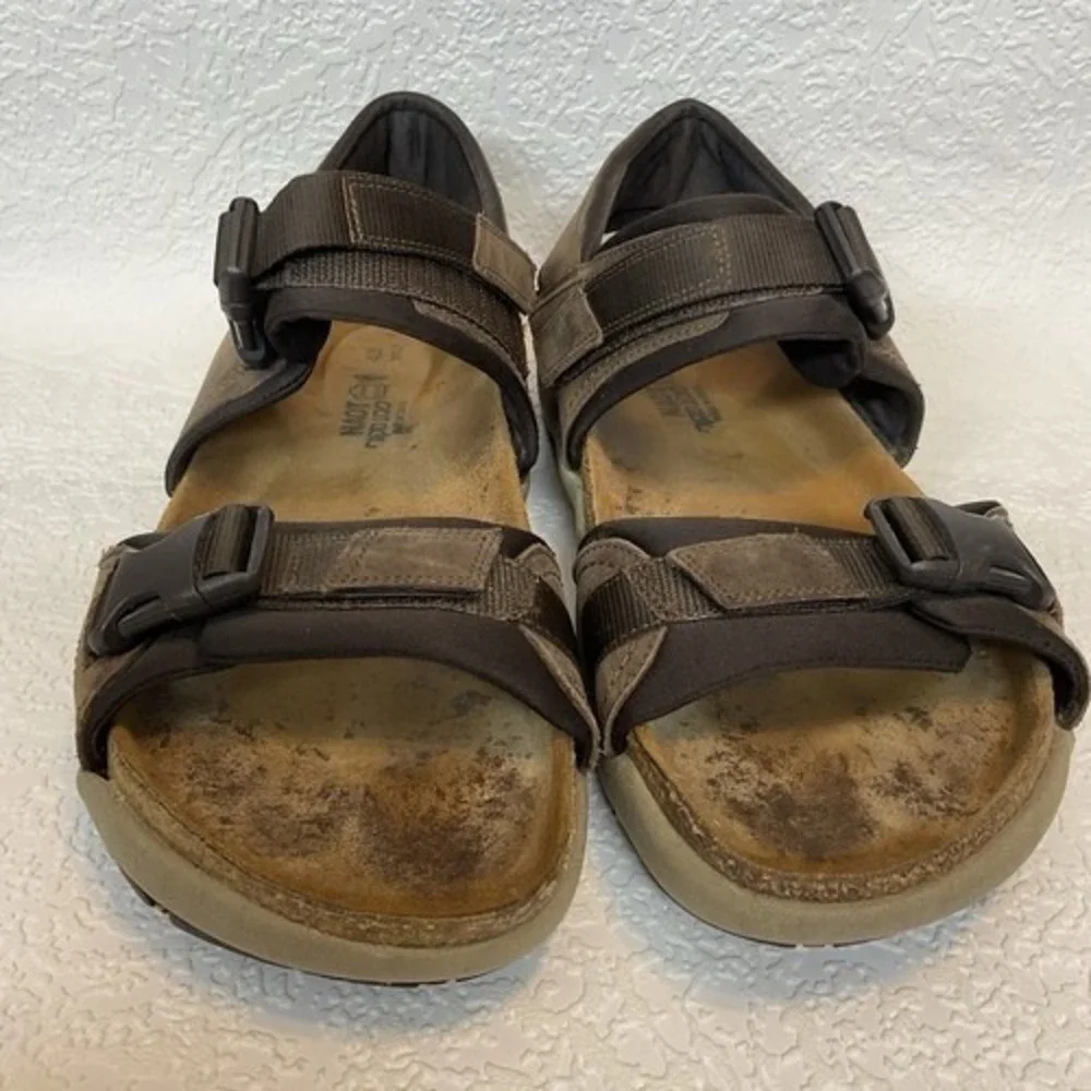 Naot Lappland Brown Slingback Strap Comfort Shoe‎ Gorpcore Sandals Men 10 Israel